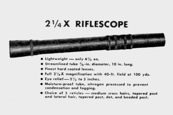 2.25X Riflescope - 1952 2.25X Riflescope - 1952