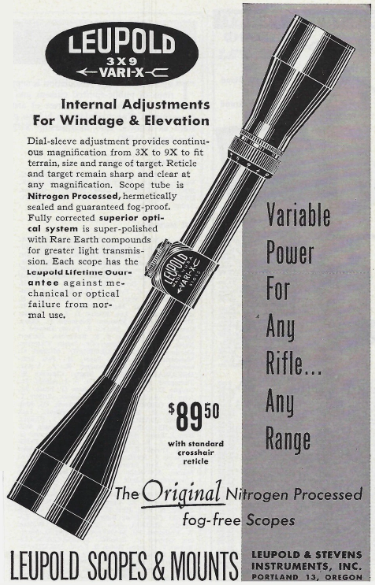 1960 Leupold VARI-X 3x9
